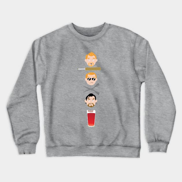 Three Flavors Crewneck Sweatshirt by GarBear Designs